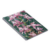 Carnet Spray d'orchidées cymbidiques roses Floral (Côté Droit)