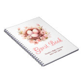 Carnet Spring Birds Nest Baby Shower Guest Book (Côté Droit)