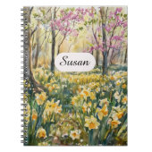 Carnet Spring Daffodil Meadow Watercolor Notebook (Devant)