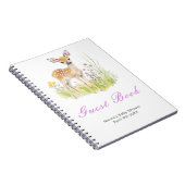 Carnet Spring Deer Baby Shower Guest Book (Côté Droit)