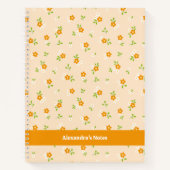 Carnet Spring Floral Daisy Bouquets Personalised (Devant)