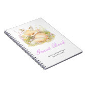 Carnet Spring Fox Baby Shower Guest Book (Côté Droit)