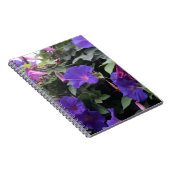 Carnet Spring Morning Glories en bleu (Côté Droit)