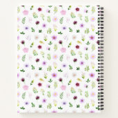 Carnet Spring Purple Floral Wedding Guest Book (Dos)