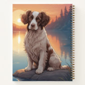 Carnet Springer Spaniel au bord d'un lac (Dos)