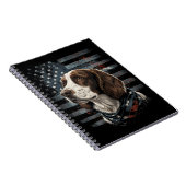 Carnet Springer Spaniel Chien Drapeau Américain (Côté Droit)