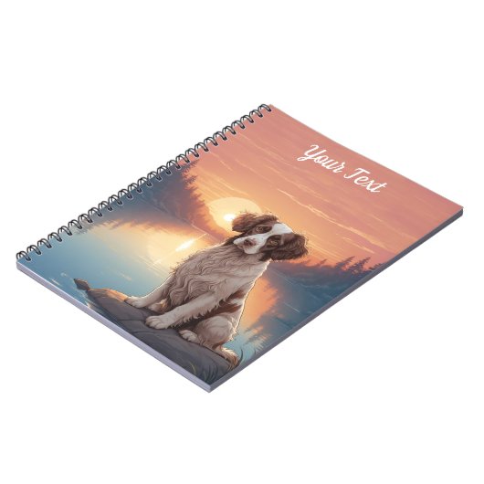 Carnet Springer Spaniel par Lac (Côté gauche)