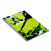 Carnet SPWW Keylime n'Slime Vert & Noir Abstrait (Côté Droit)