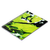 Carnet SPWW Keylime n'Slime Vert & Noir Abstrait (Côté gauche)