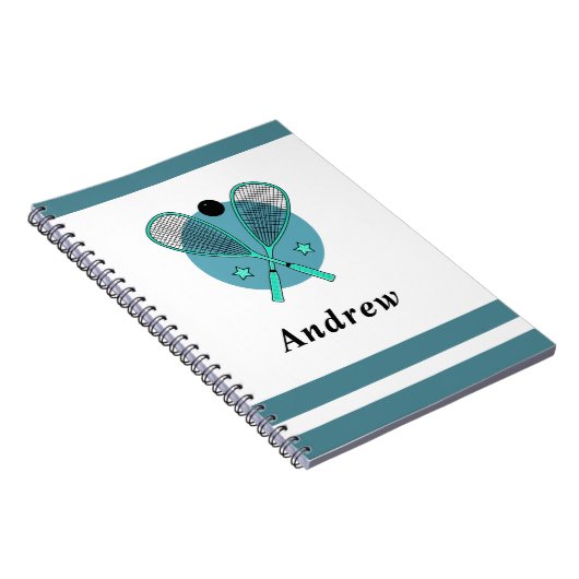 Carnet Squash Racquetball Racketball Joueur Entraîneur En (Côté Droit)