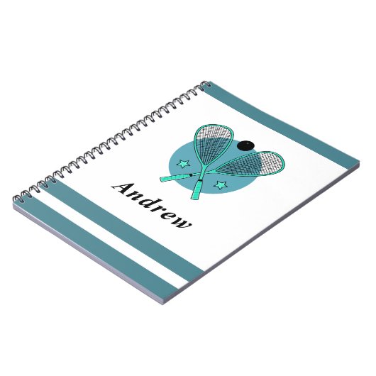 Carnet Squash Racquetball Racketball Joueur Entraîneur En (Côté gauche)