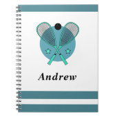 Carnet Squash Racquetball Racketball Joueur Entraîneur En (Devant)