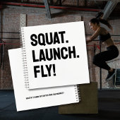 Carnet SQUAT. LANCEMENT. VOLEZ ! Minimaliste motivationne