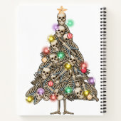 Carnet Squelette Arbre de Noël Drôle laide Skeletons de N (Dos)