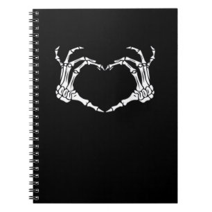 Carnet Squelette Coeur main Signer Costume Drôle Hallowee