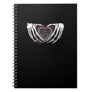 Carnet Squelette Coeur Mains Muertos Mexicain Jour De La