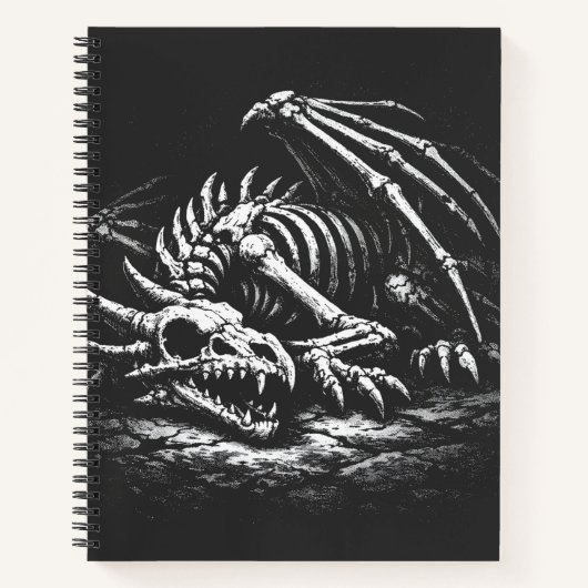 Carnet Squelette de dragon — par BurnsInHell (Devant)