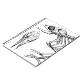 Carnet squelette de lézard vintage (Côté gauche)