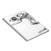 Carnet squelette de lézard vintage (Côté Droit)