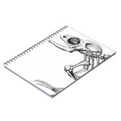 Carnet squelette de lézard vintage (Côté gauche)