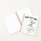 Carnet Squelette de squelette de squelette Éffrayant pers (Intérieur)