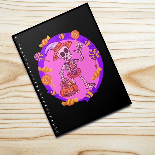Carnet Squelette d'Halloween Trick or Treat