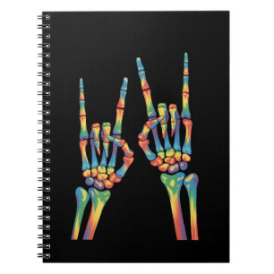 Carnet Squelette Main Arc-en-ciel Fierté LGBTQ Gay Lesbie