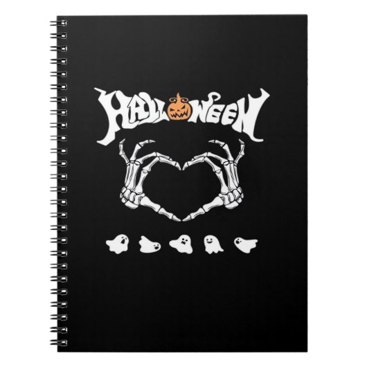 Carnet Squelette main avec, Halloween Design (Devant)