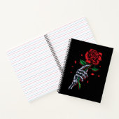 Carnet Squelette Main avec Rose - Art romantique gothique (Intérieur)