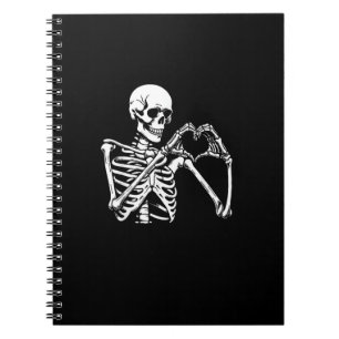 Carnet Squelette Mains Coeur Signer Halloween Costume Ret