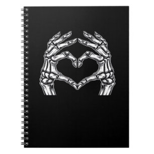 Carnet Squelette Mains de coeur Signer Costume d'Hallowee