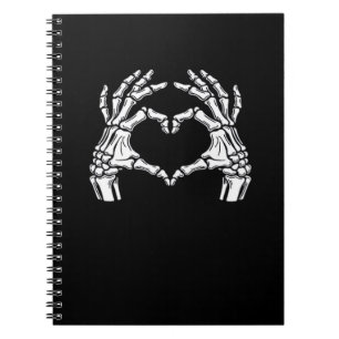 Carnet Squelette Mains du coeur Signal Costume d'Hallowee