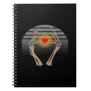 Carnet Squelette Mains Faire Un Coeur Classique