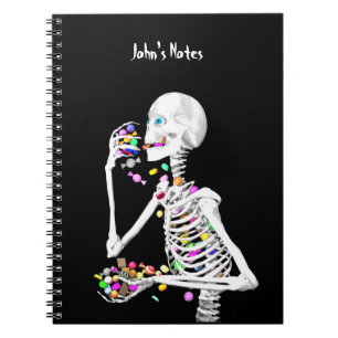 Carnet Squelette Manger Halloween Candy