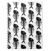 Carnet squelette mort de poissons (Devant)