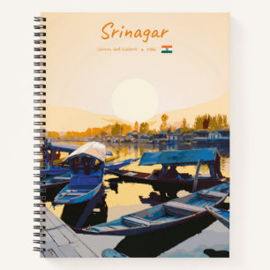 Carnet Srinagar, Inde - Bateaux Shikara du lac Dal en spi