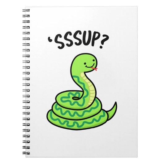 Carnet Sssup Blague de serpent qui siffle drôle (Devant)