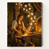Carnet St Brigid Blacksmith Fairies Flowers Fantasy Art (Dos)