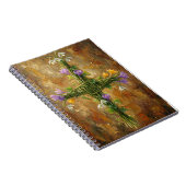 Carnet St Brigid Cross Green Rushes Crocus Imbolc Art (Côté Droit)