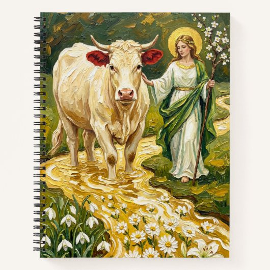 Carnet St. Brigid & The White Cow (Imbolc) (Devant)