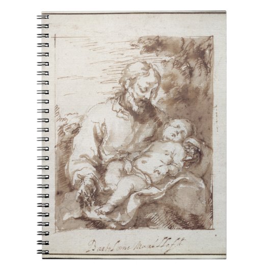 Carnet St Joseph avec l'enfant de sommeil du Christ (Devant)