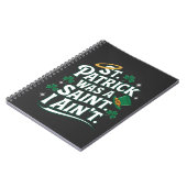 Carnet St. Patrick était un Saint, je n'ai pas drôle (Côté gauche)