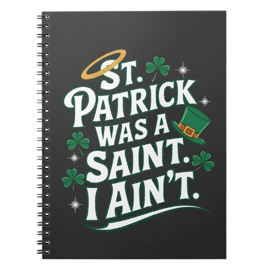 Carnet St. Patrick était un Saint, je n'ai pas drôle (Devant)