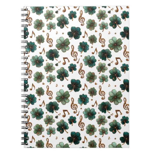 Carnet St. Patrick’s Day Musical Shamrock (Devant)