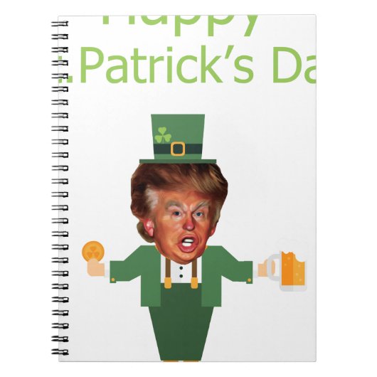 Carnet st patrick trump leprechaun (Devant)