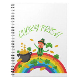 Carnet St. Patricks Day -Funny Lucky Irish Leprechaun