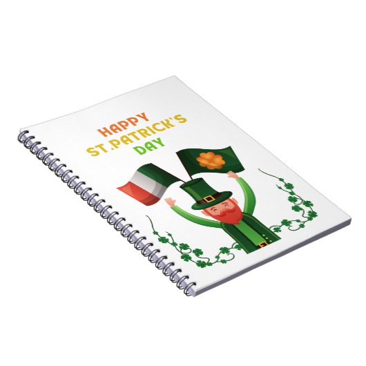 Carnet St. Patricks Day Irlandais - Lucky Irish Shamrock (Côté Droit)