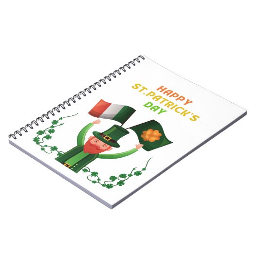 Carnet St. Patricks Day Irlandais - Lucky Irish Shamrock (Côté gauche)