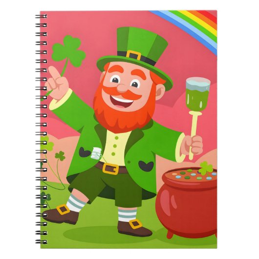 Carnet St. Patrick's Day Leprechaun Illustration  (Devant)