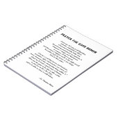 Carnet St. Thomas Plus de prière pour le bon Humour (Côté gauche)